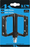 M-Wave Flat pedalen - ATB/BMX - Aluminium - Brede grip - Zwart