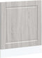 vidaXL - Vaatwaspaneel - Porto - 60x1,5x67cm - bewerkt - hout - grijs - sonoma - eiken