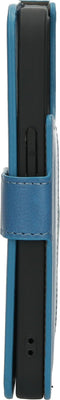 Mobiparts iPhone 13 Pro - Classic Wallet Case - Ruimte voor pasjes - Steel Blue
