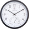 Weerbestendige buitenklok - met thermometer - 30.5 cm - Zwart en Wit - Marigold - NeXtime