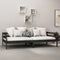 vidaXL - Bedbank - massief - grenenhout - zwart - 90x200 - cm