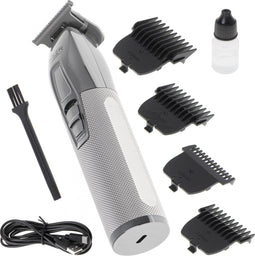 Adler AD 2836S - Trimmer - Lithiumbatterij 1400 mAh - USB-C - Zilver