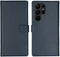Selencia Galaxy S23 Ultra - Echt Lederen Bookcase - 3 Pashouders - Blauw