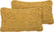 KIRIS - Sierkussen set van 2 - Mosterdgeel - 30 x 50 cm - Katoen