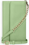 Selencia Hoesje Geschikt voor Samsung Galaxy S21 Hoesje Met Pasjeshouder - Selencia Tierra Uitneembare Slang Clutch - Groen