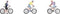 NOCH 15899 H0 Mountainbikers figuren Geverfd, Staand