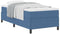 vidaXL - Bed - Frame - Blauw - 90x200 - cm - Corduroy - Stof