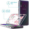 iMoshion Hoesje Geschikt voor Samsung Galaxy A40 Hoesje Siliconen - iMoshion Design hoesje - Roze / Transparant / Blossom Watercolor