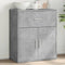 vidaXL - Dressoir - 60x31x70 - cm - bewerkt - hout - betongrijs
