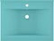 vidaXL - Wastafel - met - kraangat - 60x46 - cm - keramiek - mat - lichtgroen