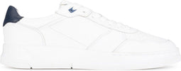 PS Poelman GABA Heren sneakers - Chunky zool 3.5 cm - Wit met blauw (43)