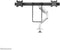 Neomounts DS75S-950WH2 - Bureaumount - 2x Horizontaal draaibaar Verstelbare hoogte - Wit