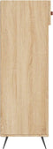 vidaXL - Schoenenkast - 60x35x105 - cm - bewerkt - hout - sonoma - eikenkleurig
