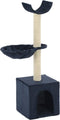 vidaXL - Kattenkrabpaal - met - sisal - krabpalen - 105 - cm - blauw