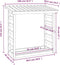vidaXL - Haardhoutrek - 108x64,5x110 - cm - massief - grenenhout