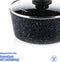 Westinghouse Steelpan - Ø 20 cm - Inductie - PFOA-vrij - Inclusief Deksel - Zwart Marmer