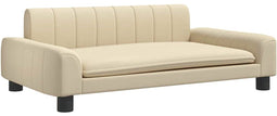 vidaXL - Hondenmand - 90x53x30 - cm - stof - crèmekleurig