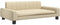 vidaXL - Hondenmand - 90x53x30 - cm - stof - crèmekleurig