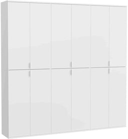 Furnilux Projekt X - Garderobencombinatie - Hoogglans - Wit - 34x183x193cm
