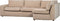 WOOOD Freek Hoekbank Rechts - Polyester - Warm Beige - 80x284x175