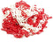 Topgear Kunststof signaalketting - 6 mm dik - 25 meter - rood/wit