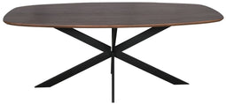 StarFurn Eettafel Ferris Eiken Deens Ovaal 200cm Walnoot