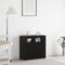 vidaXL - Sideboard - met - LED-lampjes - - - Zwart - Eiken - - - 80x35x75 - cm - - - Bewerkt - Hout