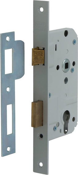 Insteekslot - Wit - Staal - Nemef - Nemef 569 - cilinderslot Hollands rechts staal wit gelakt