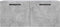 vidaXL - Wandkast - 80x36,5x35 - cm - bewerkt - hout - betongrijs
