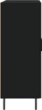 vidaXL - Dressoir - 69,5x34x90 - cm - bewerkt - hout - zwart