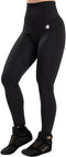 Gorilla Wear Olivia Seamless Leggings - Hoog Getailleerd - Scrunch Body Contouring - Zwart - XS/S