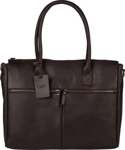 BURKELY Vintage Valerie - Laptoptas 15.6 inch - Hunter leer - Bruin