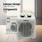 Fakir Trend HL 100 - Elektrische Kachel - 2000W met Ventilator - Wit/Grijs