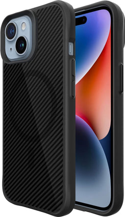 iMoshion Hoesje Geschikt voor iPhone 15 Plus Hoesje - iMoshion Rugged Hybrid Carbon Case Geschikt voor MagSafe - Zwart