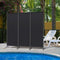 Angel Living Kamerscherm - 3 Panelen - 168 x 182 cm - Zwart