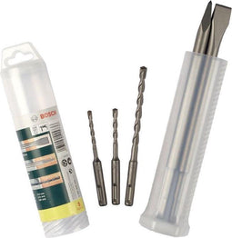 Bosch 2 607 019 455 - 5-delige set SDS plus boren en beitels - inclusief puntbeitel en platte beitel (1 set)
