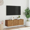 vidaXL - Tv-wandmeubel - 100x30x30 - cm - bewerkt - hout - artisanaal - eikenkleurig
