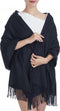 Cwi Sjaal Dames 180 X 70 Cm Viscose Donkerblauw One-size