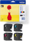 Brother LC-121 - Inktcartridge MultiPack - 1200 pagina's - Zwart Geel Magenta Cyaan (4 stuks)
