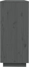 vidaXL - Dressoir - 110,5x35x80 - cm - massief - grenenhout - grijs