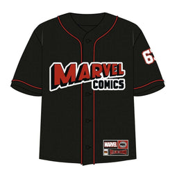 Sport T-shirt Korte Mouwen Marvel Baseball Uniseks Maat S