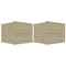 vidaXL - Nachtkastjes - 2 - st - 40x30x30 - cm - bewerkt - hout - sonoma - eikenkleurig