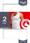 Sloggi 24/7 - Heren Singlet - Moderne snit met LYCRA® FREEF!T® X-MOVE - Wit