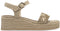 Tamaris Raffia Sandalen - Platte sandalen - Touch-it binnenzool - Beige