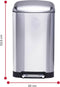 Dirt Devil Pedaalemmer 20L - Afvalemmer Soft Close - RVS Zilver - 30 x 29 x 52.5 cm