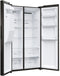 Haier HSR5918DIPB - Amerikaanse koelkast - Total No Frost - Zwart