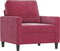 Fauteuil 60 cm fluweel wijnrood