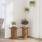 vidaXL - Plantenstandaards - 2 - st - 30x30x40 - cm - hout - artisanaal - eiken