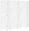 vidaXL - Kamerscherm - met - 6 - panelen - massief - paulowniahout - wit