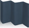 Lionelo Stefi - Campingbedje 3-in-1 - Babybed Reisbedje Box - 60x120 cm - Zij-ingang Rits - Inclusief Matras - Blauw